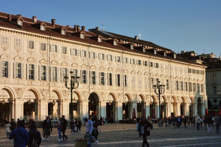 Piazza San Carlo in the evening, Turin