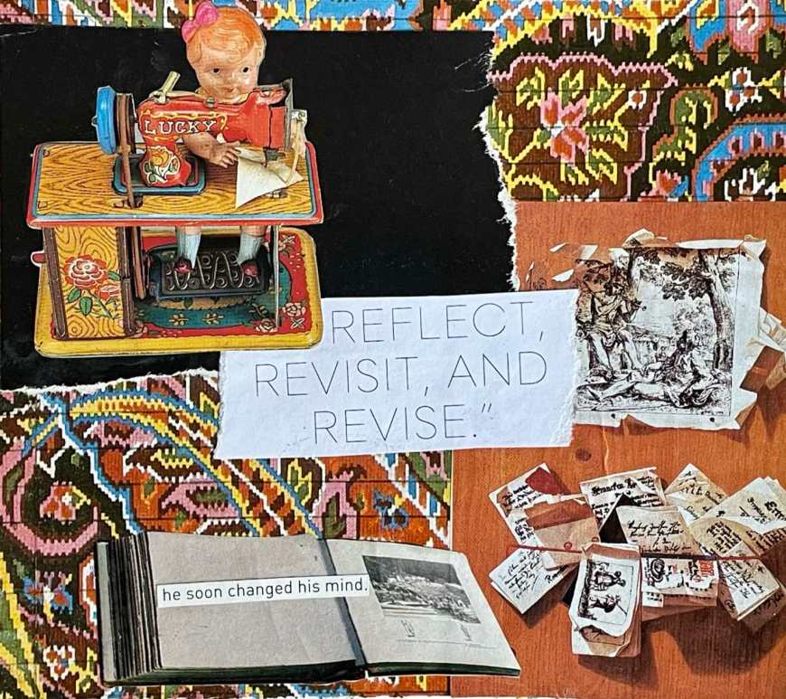 Tapestry - hand-cut collage by Diana Zahuranec