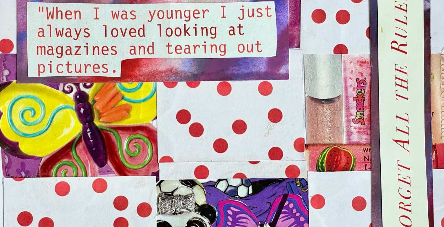 Hand-cut collage by Diana Zahuranec