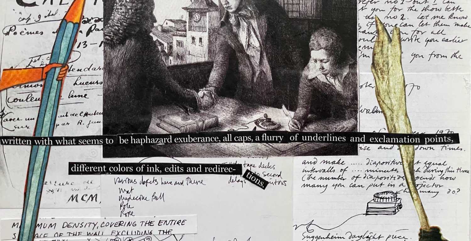 Rough Draft collage by Diana Zahuranec