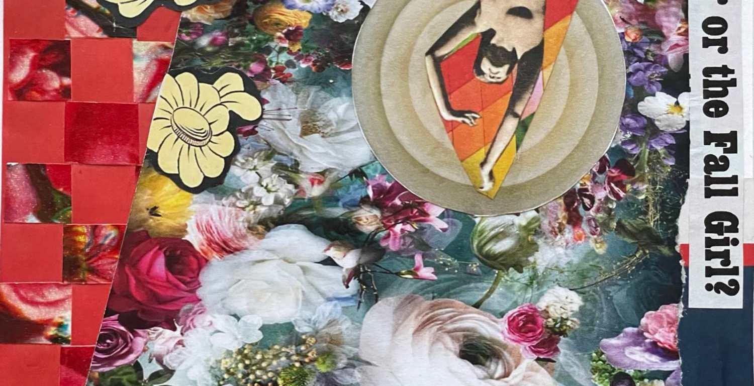 Rabbit Hole - analog collage by Diana Zahuranec